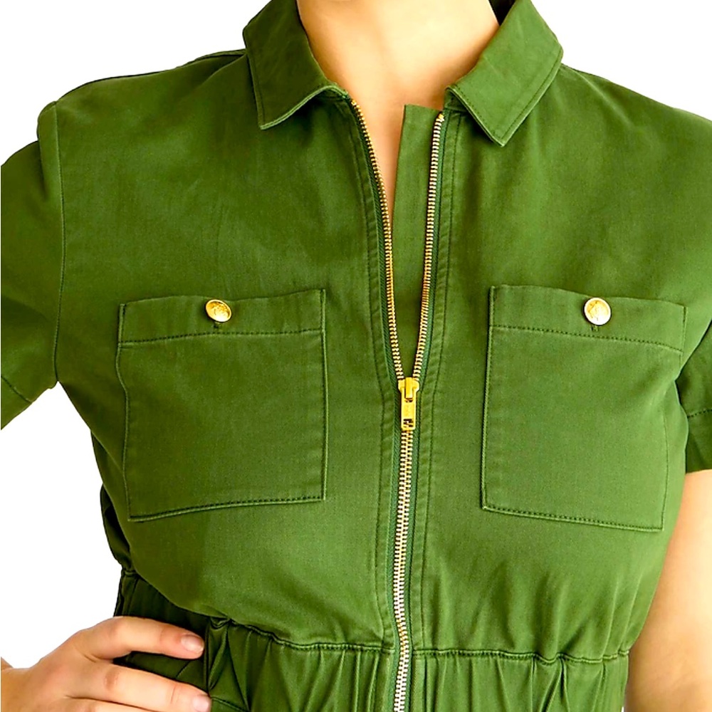 J CrewGreen utility dress NIB - Picture 5 of 5